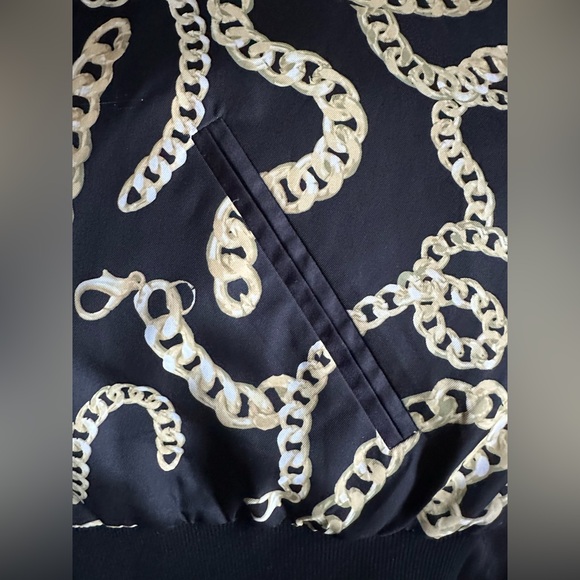 Divided Gold Chain Bomber Jacket - Picture 10 of 10